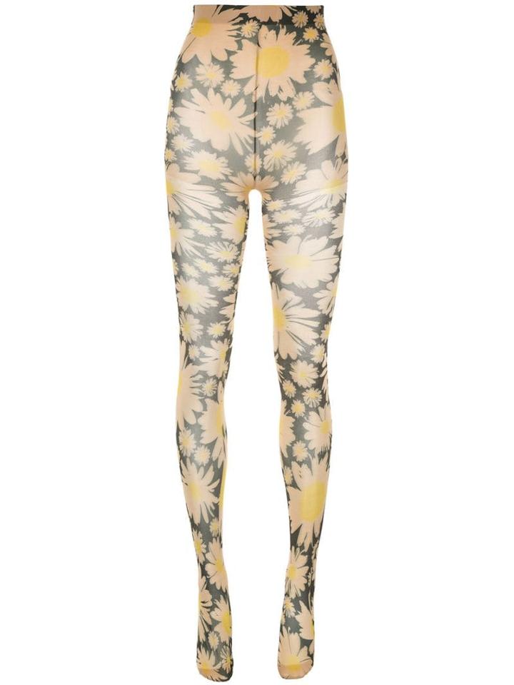 Richard Quinn All-over Print Sock Leggings - Black