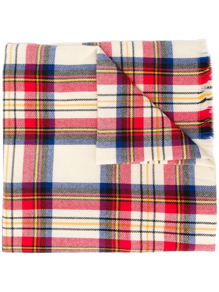 Levi's Check-pattern Scarf - Neutrals