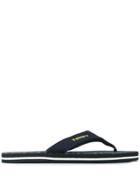 Tommy Hilfiger Canvas Strap Flip Flops - Blue