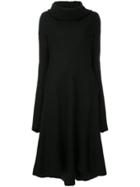 Aganovich Flared Knitted Midi Dress - Black