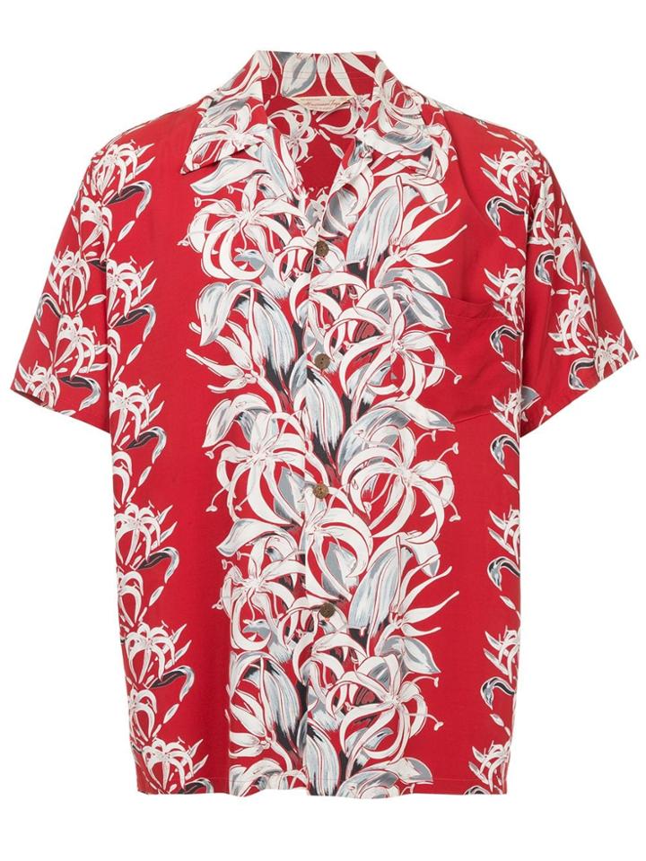 Fake Alpha Vintage 1950's Hawaiian Shirt - Red