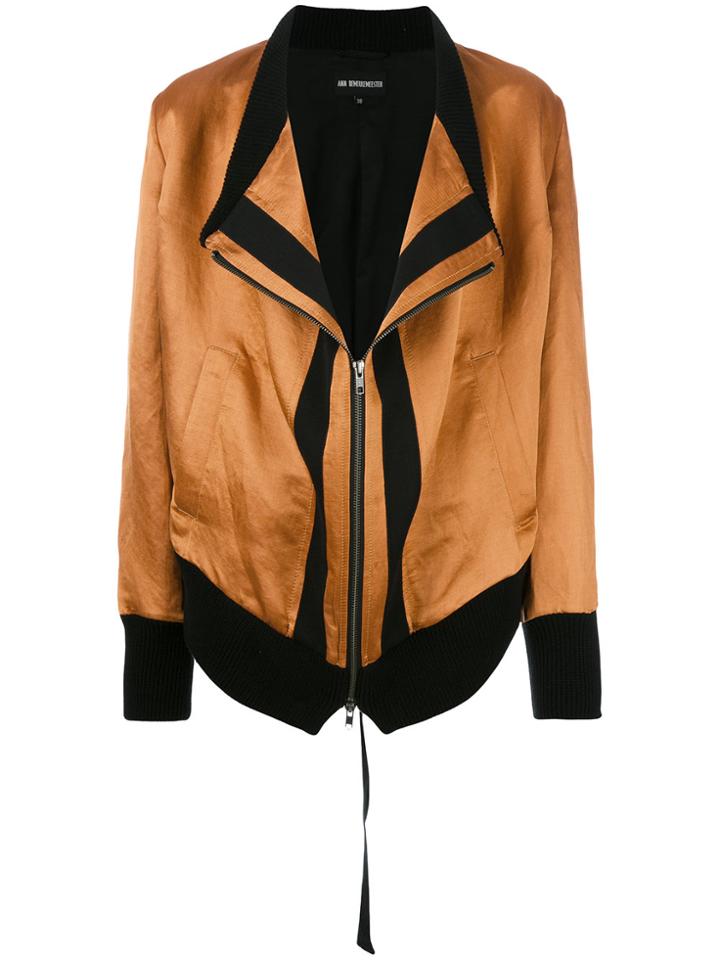 Ann Demeulemeester Shift Zipped Jacket - Brown
