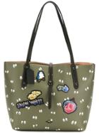 Coach Snow White Patch Printed Tote - Green