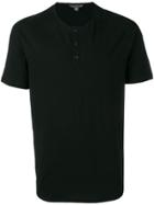John Varvatos Henley T-shirt - Black