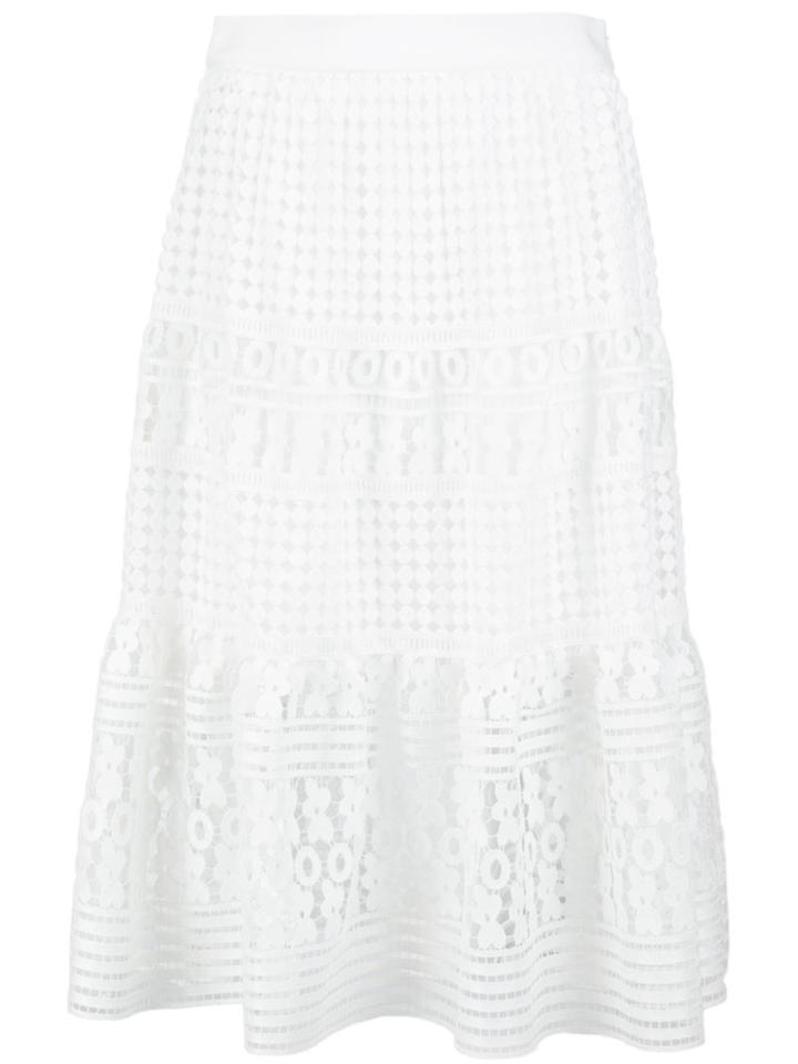 Diane Von Furstenberg Layered Lace Skirt