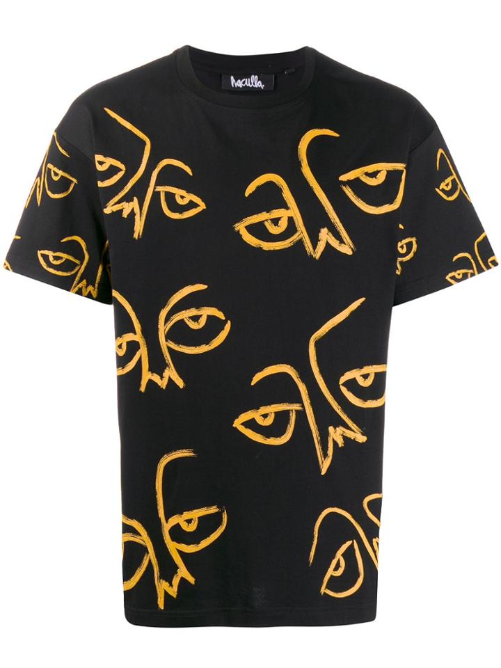 Haculla Eyes-print Oversized T-shirt - Black