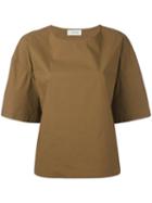 Lemaire - Short Sleeved T-shirt - Women - Cotton - 34, Brown, Cotton
