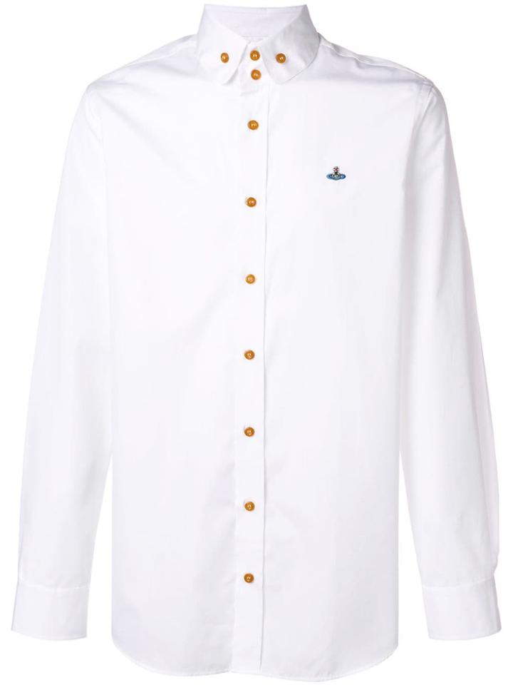 Vivienne Westwood Logo Button Down Shirt - White