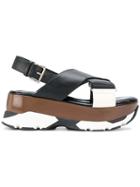 Marni Sporty Flatform Sandals - Black