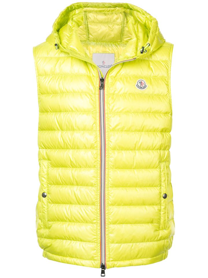 Moncler Zipped Padded Gilet - Green