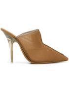 Yeezy Pointed Toe Mules - Brown