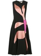 Roksanda Floral Appliqué Dress - Black