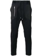 Les Hommes Urban Drawstring Track Pants, Men's, Size: 50, Black, Cotton/spandex/elastane/polyester