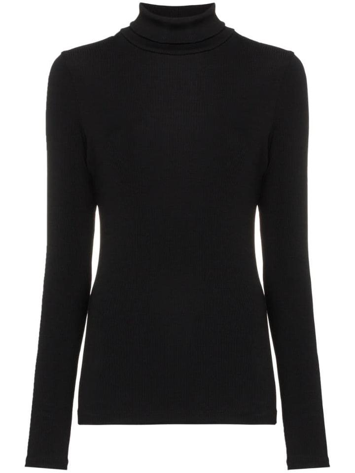 Goldsign Ribbed Turtleneck Jumper - Black