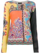 Etro Contrasting Print Top - Yellow & Orange