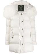 Mr & Mrs Italy Fitted Padded Coat - White