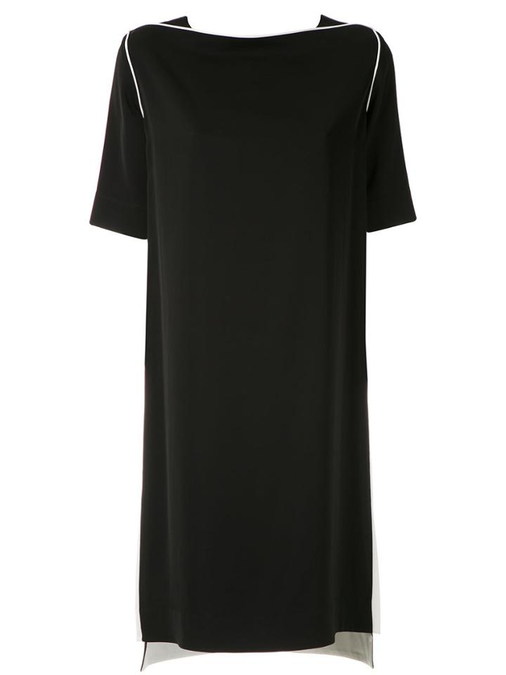 Gloria Coelho Contrast Trimming T-shirt Dress - Multicolour