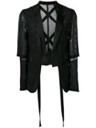 The Soloist - Oriental Sports Jacket - Men - Silk/lamb Skin/wool - S, Black, Silk/lamb Skin/wool