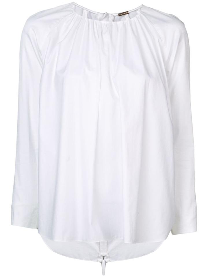 Adam Lippes Long-sleeve Flared Blouse - White
