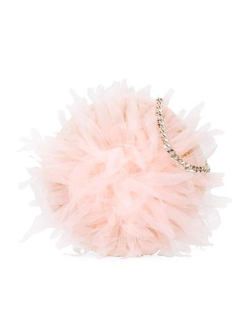 I Pinco Pallino Tulle Straw Shoulder Bag, Girl's, Pink/purple
