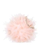 I Pinco Pallino Tulle Straw Shoulder Bag, Girl's, Pink/purple
