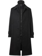 Burberry Wool Cashmere Car Coat With Detachable Gilet - Grey