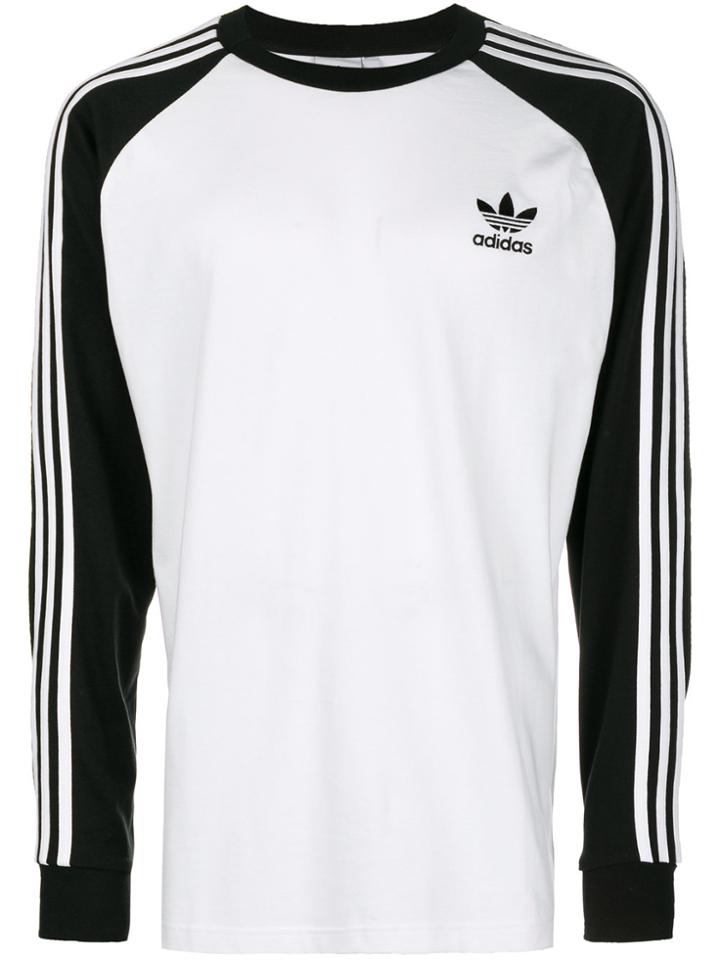 Adidas 3-stripe Tee - White