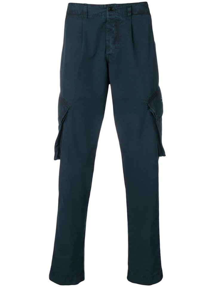 President's Multi Pocket Military Trousers - Blue