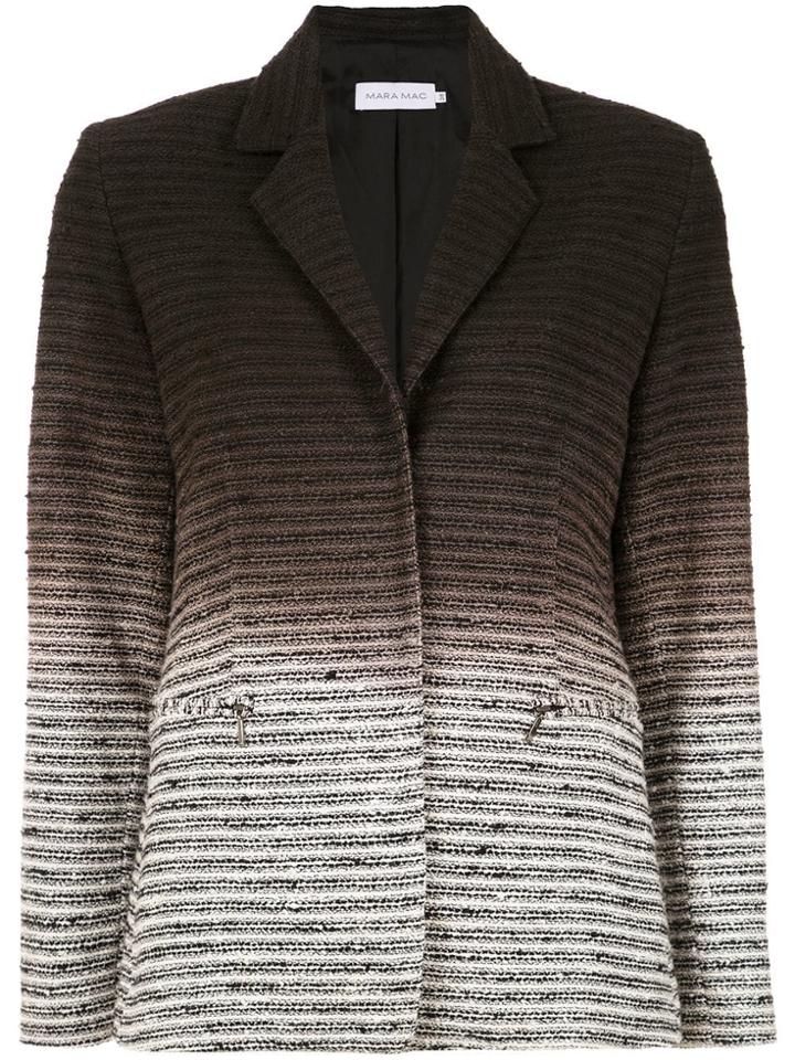 Mara Mac Tweed Blazer - Black