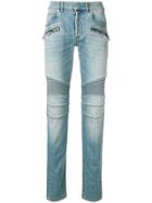 Balmain Ribbed Knees Jeans - Blue