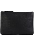 Orciani Large Zip Clutch - Black