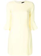 Ermanno Ermanno Flared Sleeve Dress - Yellow & Orange