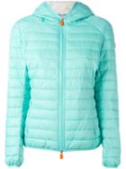 Save The Duck - Hooded Puffer Jacket - Women - Nylon/polyester - 5, Green, Nylon/polyester
