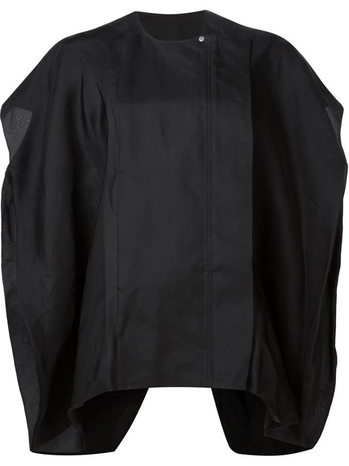 Rick Owens Oversized Tunic, Women's, Size: 46, Black, Silk/cotton