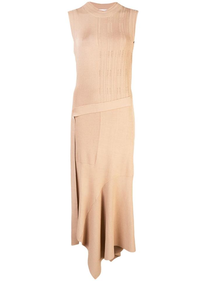 Yigal Azrouel Asymmetric Hem Knitted Dress - Neutrals