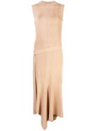 Yigal Azrouel Asymmetric Hem Knitted Dress - Neutrals