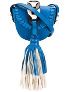Red Valentino Fringed Detail Mini Bag - Blue