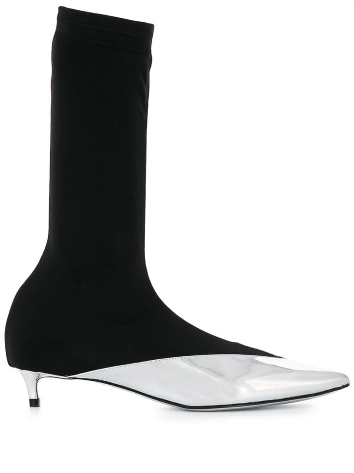 Givenchy Slip-on Ankle Boots - Silver