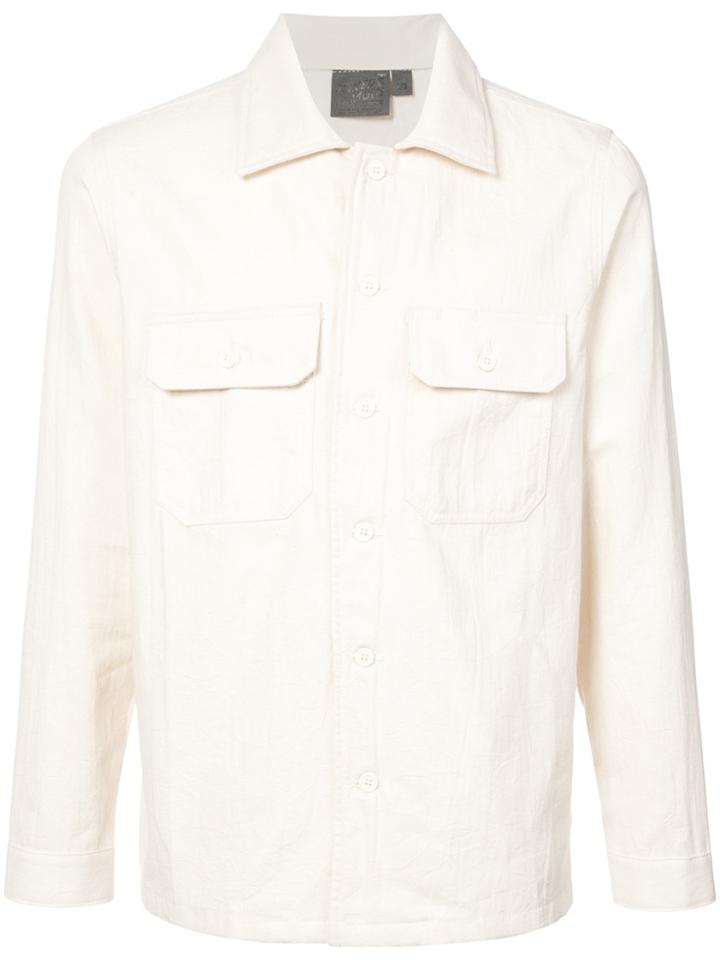 Naked And Famous Military Style Shirt - White