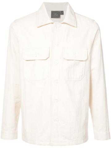 Naked And Famous Military Style Shirt - White