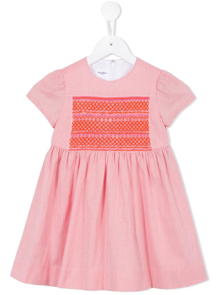 Familiar Flared Dress, Toddler Girl's, Size: 5 Yrs, Yellow/orange