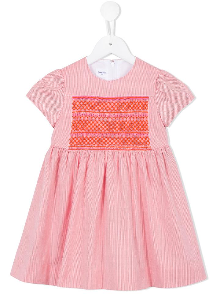 Familiar Flared Dress, Toddler Girl's, Size: 5 Yrs, Yellow/orange