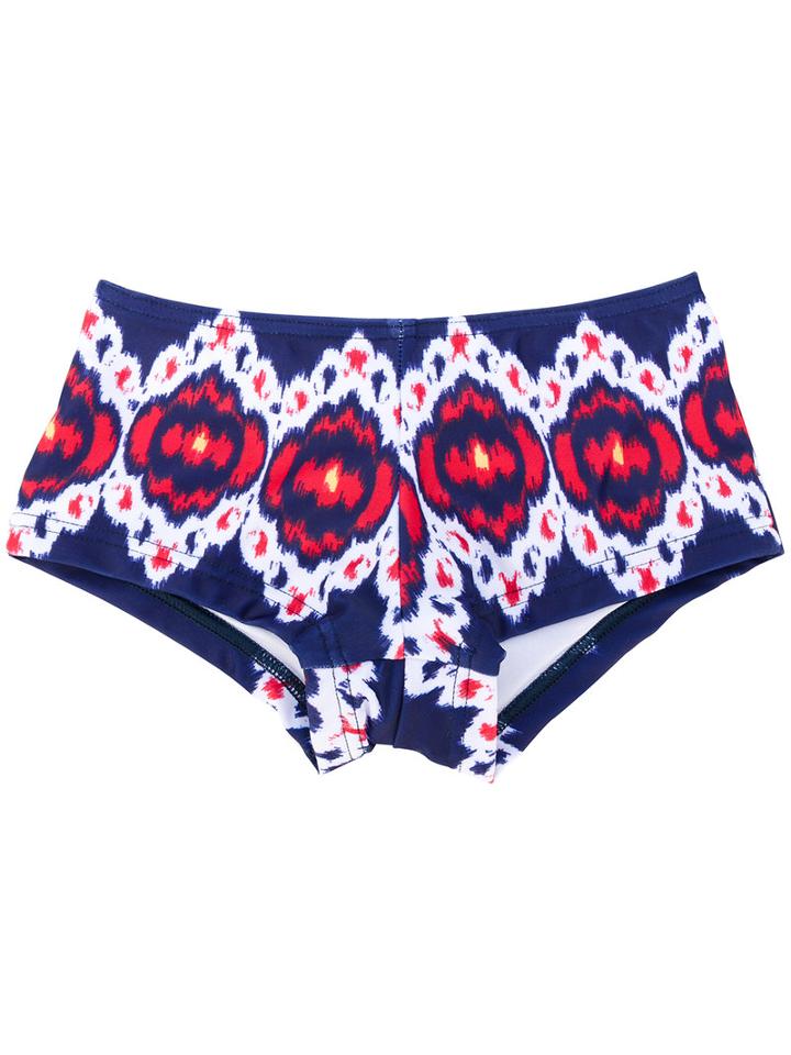 Oscar De La Renta Kids - Floral Print Bikini Pants - Kids - Polyamide/spandex/elastane - 5 Yrs, Blue