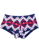 Oscar De La Renta Kids - Floral Print Bikini Pants - Kids - Polyamide/spandex/elastane - 5 Yrs, Blue