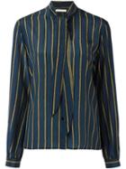 Société Anonyme 'ribbon' Shirt, Women's, Size: 2, Blue, Silk