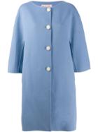 Marni Three-quarter Length Sleeve Coat - Blue