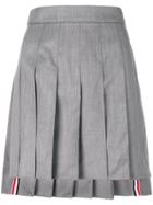 Thom Browne Pleated Mini Skirt - Grey