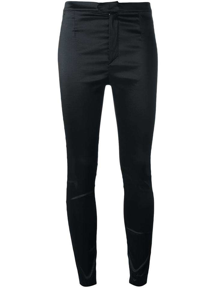 Isabel Marant Stretch Skinny Trousers, Women's, Size: 40, Black, Cotton/polyester/polyamide/spandex/elastane