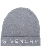 Givenchy Embroidered Logo Beanie - Grey