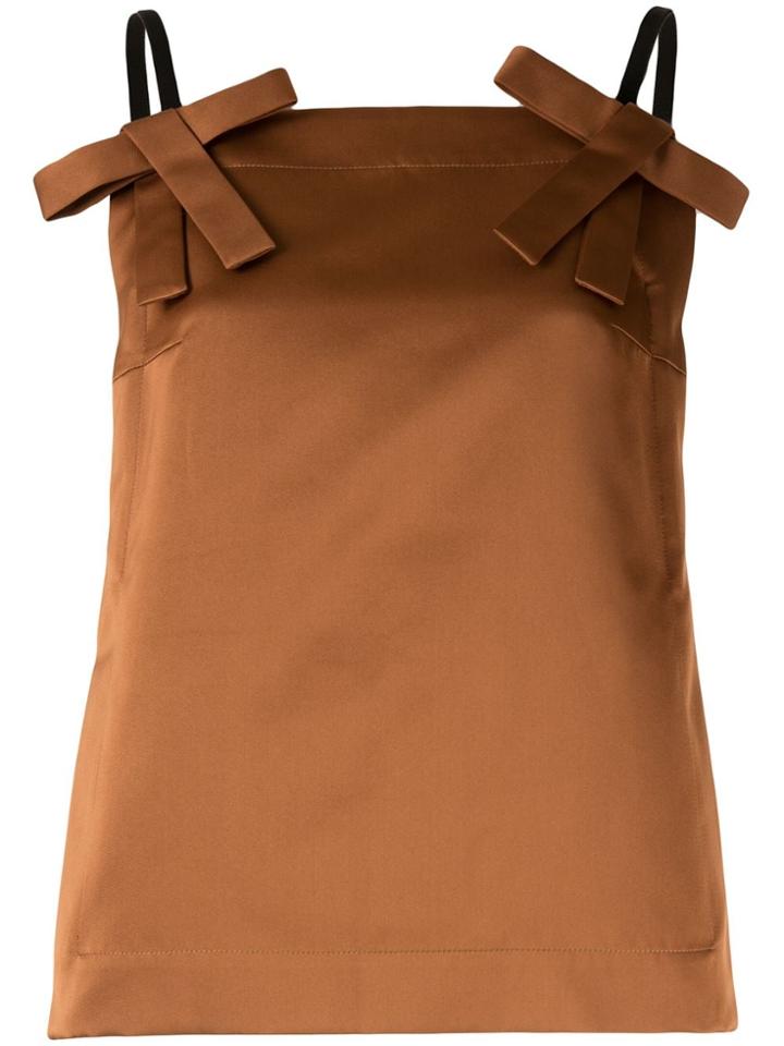 Nº21 Bow Details Top - Brown